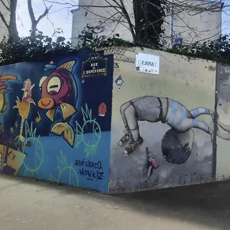 13 Quartier Butte-aux-cailles Lägenhet